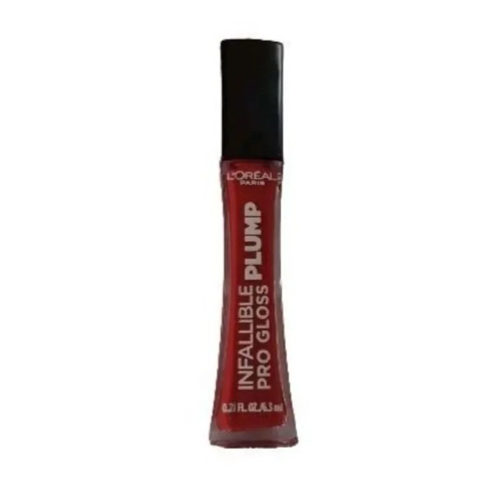 (Set of 2) L'Oreal Infallible Gloss Plump Lip Gloss & Matte Lipstick -Ruby Sheer - Picture 2 of 8